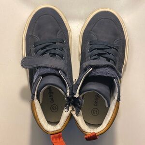 Cat & Jack Navy and Tan Kids Boots